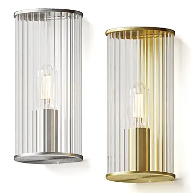 Emmi Wall Lamp with Ribbed Glass