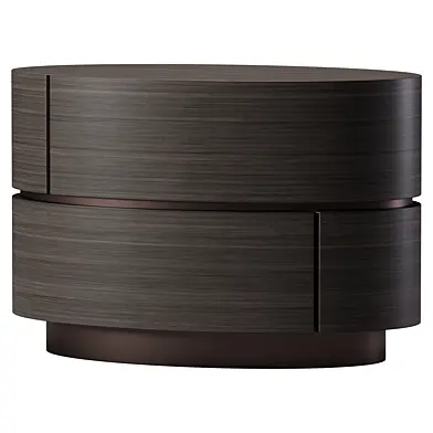 Oval Offset Nightstand