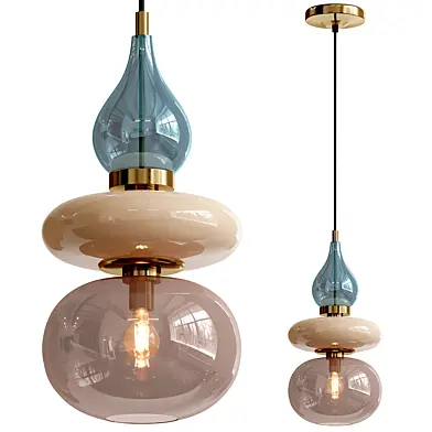 Handmade Blown Glass Pendant Light