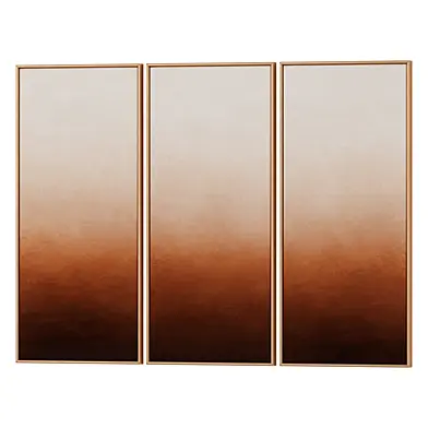 Set of 3 Abstract Painting Frames 0165
