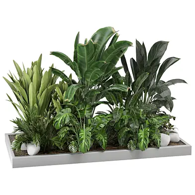 Outdoor Bush and Plants Garden Set 0201