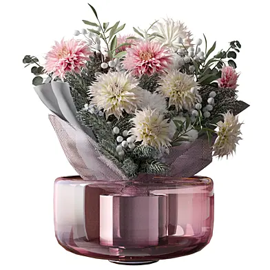 bouquet of pink and white flowers set76