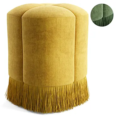 Fringe Clover Ottoman Anthropologie