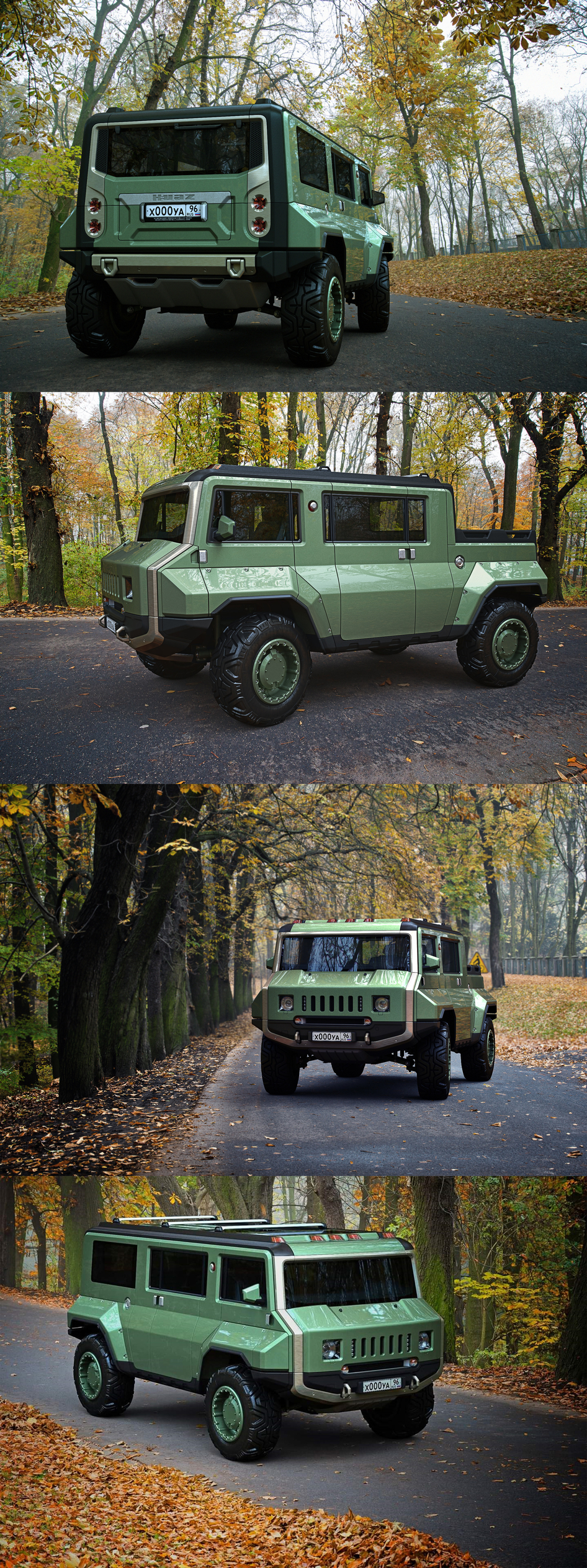 H-UAZ concept - Работа из галереи 3D Моделей