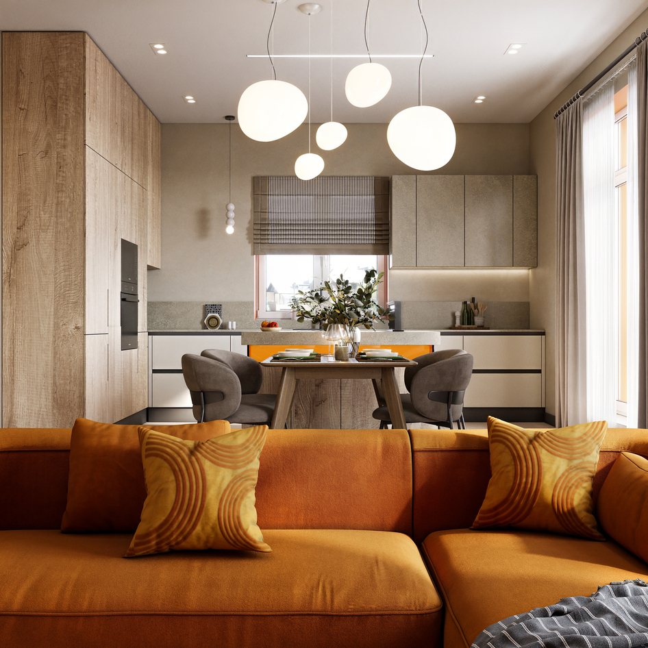 Кухня-гостинная