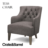 Crate and Barrel Elyse chair Arm chair 3D model