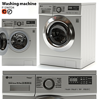 Washing machine LG TW4V9RW9P - Household appliance - 3D model