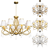 Chandelier Crystal lamp - Pendant light - 3D model