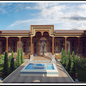 Узбекский дворик