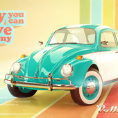 Моделирование и визуализация VW Beetle 1963