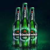 3D Heineken Beer poster