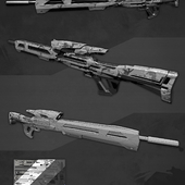 Low-poly sniper rifle