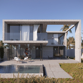 Concrete house in Alicante, Spain.