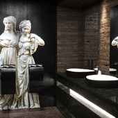 Уборная в ресторане