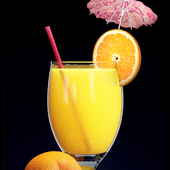 Бокал апельсинового сока