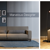 Sofa modelling  Marvelous Designer 5 / 3Ds Max / Corona renderer