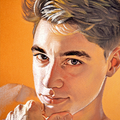 Artyom's portrait. Soft-pastel.