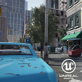 Street in unreal engine 4