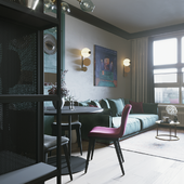 luxury monkey/ design project smart apartment Kiev