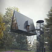 PAN Treetop Cabins by Espen Surnevik (сделано по референсу)