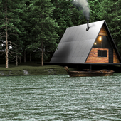 Triangular house hut
