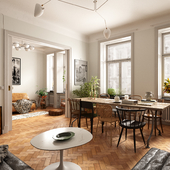 Bohemian living room in Stockholm (Выполнена по референсу)