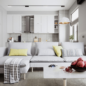 living room & kitchen 2-variant