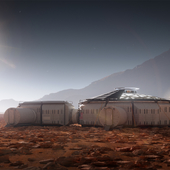 The Martian colony base