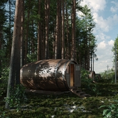 BARREL HOUSE IN THE FOREST