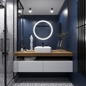 Визуализация ванной комнаты квартиры