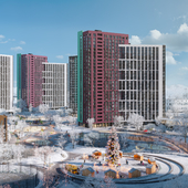 New Year render of Residential complex "Dibrova Park"