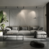 Living room in grey