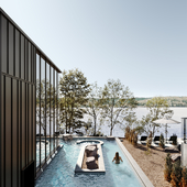 Lemay Michaud designs minimal Strøm Nordic Spa in Quebec City (сделано по референсу)