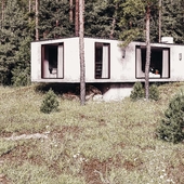Concrete House in forest