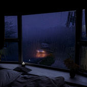 mood of the night rain.