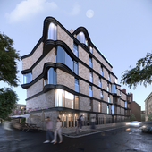 3D-визуализация апартаментов в Лондоне/3D visualization of the apartment building in London