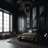 Black bedroom (сделано по референсу)