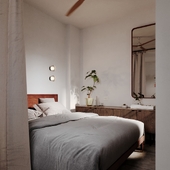 Apartment in Barcelona. Bedroom & Cabinet (сделано по референсу)