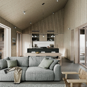 Octothorpe House / Mork-Ulnes Architects (Interior Design) (сделано по референсу)