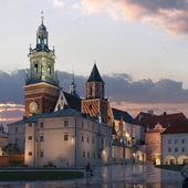 Krakow, Wawel Castle, Evening render