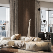 Modern living room design and visualization