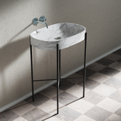 Meuble lavabo Stand oval