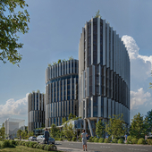 Concept project of the business center in Tashkent