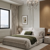 Neoclassic bedroom design Visualization