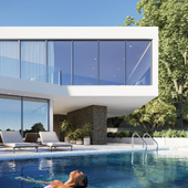 Villa in the south | Exterior render.