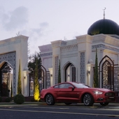 Neoclassic mosque exterior