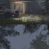 MODERN HOUSE IN THE FOREST