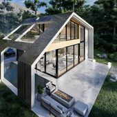 villa design and render