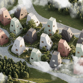 Timber Row Houses (Сделано по референсу)