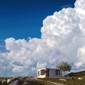 a house in the mountains